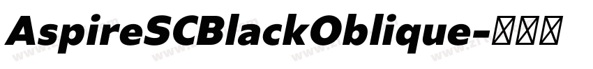 AspireSCBlackOblique字体转换