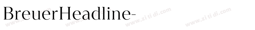 BreuerHeadline字体转换