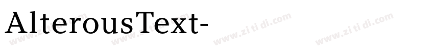 AlterousText字体转换
