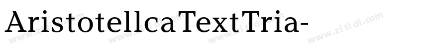 AristotellcaTextTria字体转换