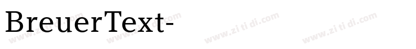 BreuerText字体转换