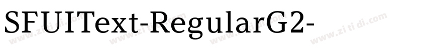 SFUIText-RegularG2字体转换