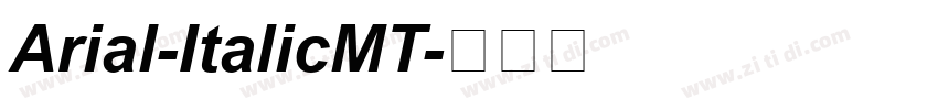 Arial-ItalicMT字体转换