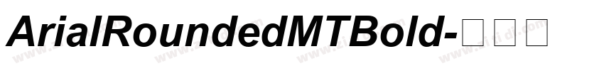ArialRoundedMTBold字体转换