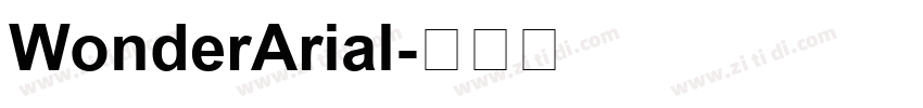WonderArial字体转换