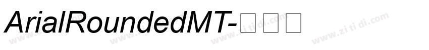 ArialRoundedMT字体转换