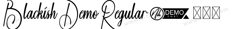 BlackishDemoRegular字体转换