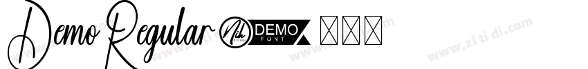 DemoRegular字体转换