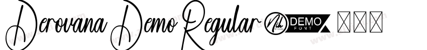 DerovanaDemoRegular字体转换