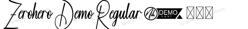 ZeroheroDemoRegular字体转换