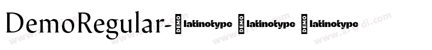 DemoRegular字体转换