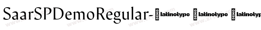 SaarSPDemoRegular字体转换
