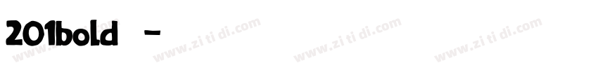 201bold下载字体转换