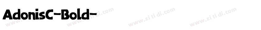 AdonisC-Bold字体转换