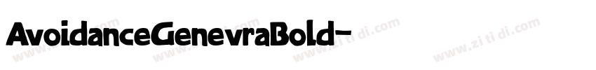 AvoidanceGenevraBold字体转换