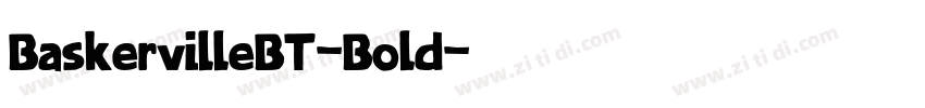 BaskervilleBT-Bold字体转换