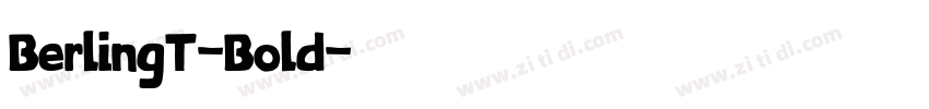 BerlingT-Bold字体转换