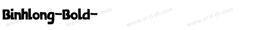 Binhlong-Bold字体转换