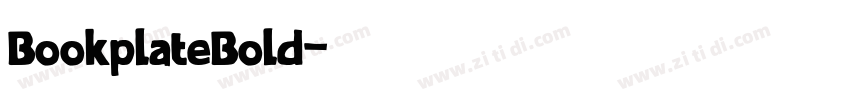 BookplateBold字体转换