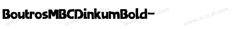 BoutrosMBCDinkumBold字体转换