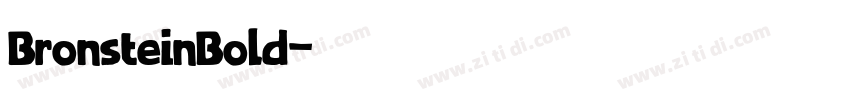 BronsteinBold字体转换