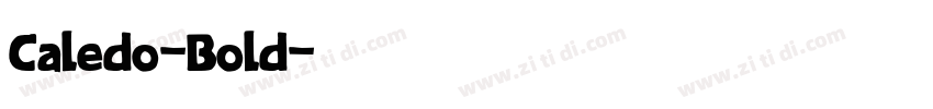 Caledo-Bold字体转换