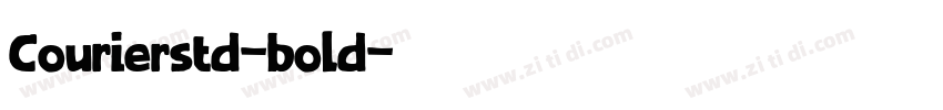 Courierstd-bold字体转换