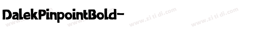 DalekPinpointBold字体转换