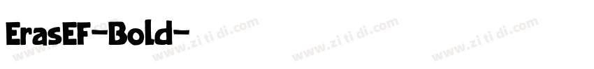 ErasEF-Bold字体转换