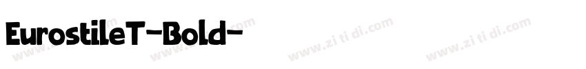 EurostileT-Bold字体转换