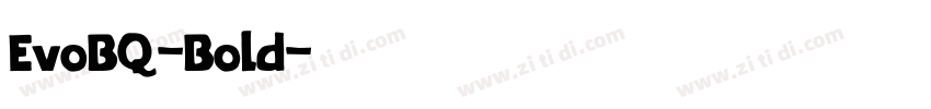EvoBQ-Bold字体转换