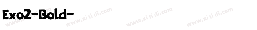Exo2-Bold字体转换