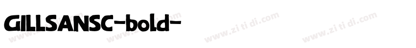 GILLSANSC-bold字体转换