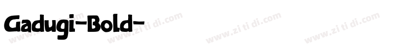 Gadugi-Bold字体转换