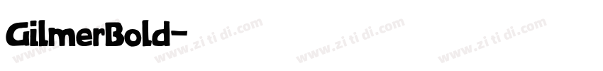 GilmerBold字体转换