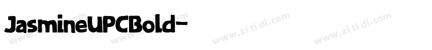 JasmineUPCBold字体转换