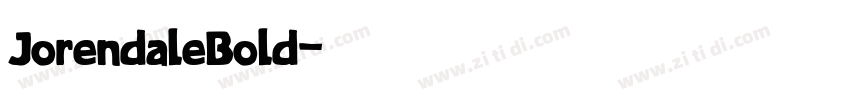JorendaleBold字体转换