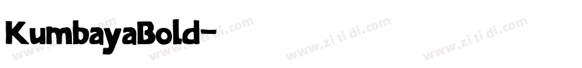 KumbayaBold字体转换