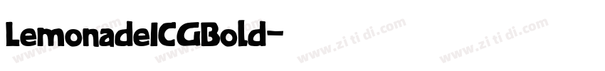 LemonadeICGBold字体转换