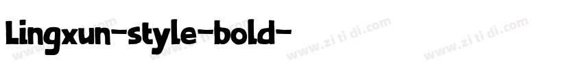 Lingxun-style-bold字体转换