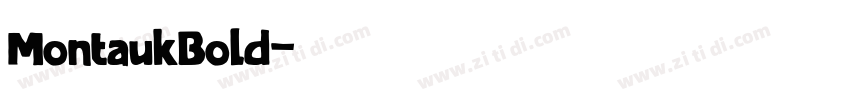 MontaukBold字体转换