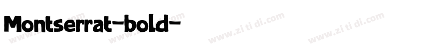 Montserrat-bold字体转换
