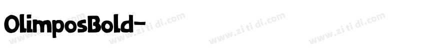 OlimposBold字体转换
