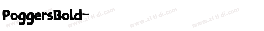 PoggersBold字体转换