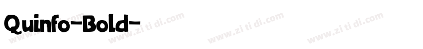 Quinfo-Bold字体转换