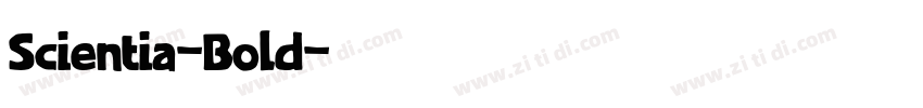 Scientia-Bold字体转换