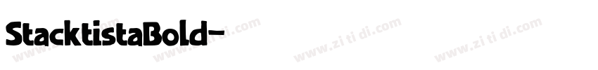 StacktistaBold字体转换