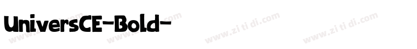 UniversCE-Bold字体转换