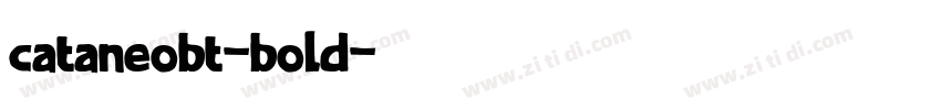cataneobt-bold字体转换
