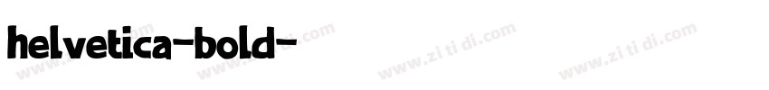 helvetica-bold字体转换